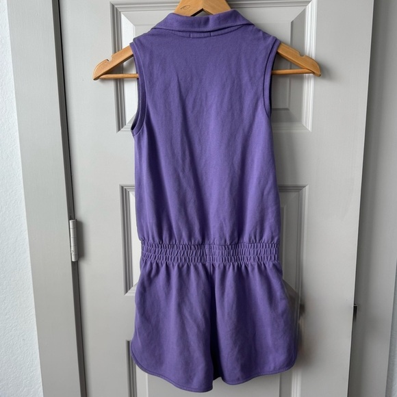 Polo Ralph Lauren girls purple button up romper size medium - Picture 6 of 7